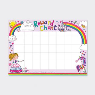 RCHART01 princess unicorn reward chart