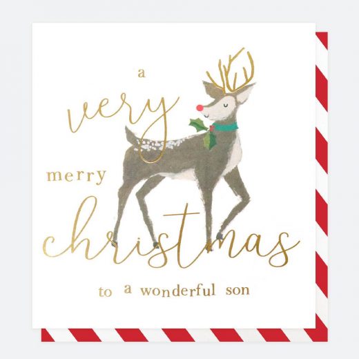 single painted christmas card for son caroline gardner QUX031 1 1800x1800