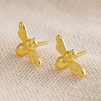 gold sterling silver bumblebee stud earrings o21a1846 900x900