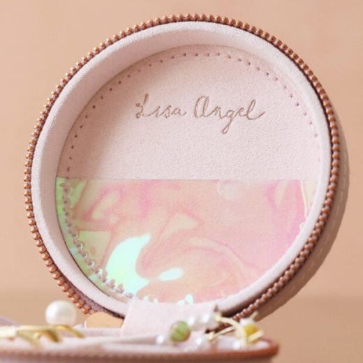 mini round travel jewellery case lilac pink 4x3a0308 620x620