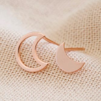 mismatched moon earrings rose gold o21a9944 900x900