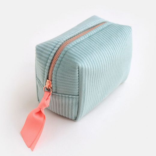 Pale Blue Cord Mini Cube Cosmetic Bag MCB105 1800x1800