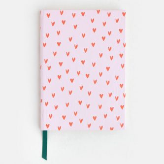 Red Pink Mini Hearts Casebound Notebook CDB107 1800x1800