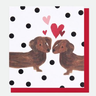 caroline gardner valentines card paintbrush dogs 12020042 1600